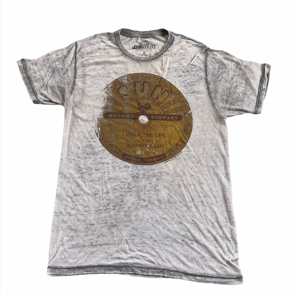 Johnny Cash “I walk the line” distressed T-shirt